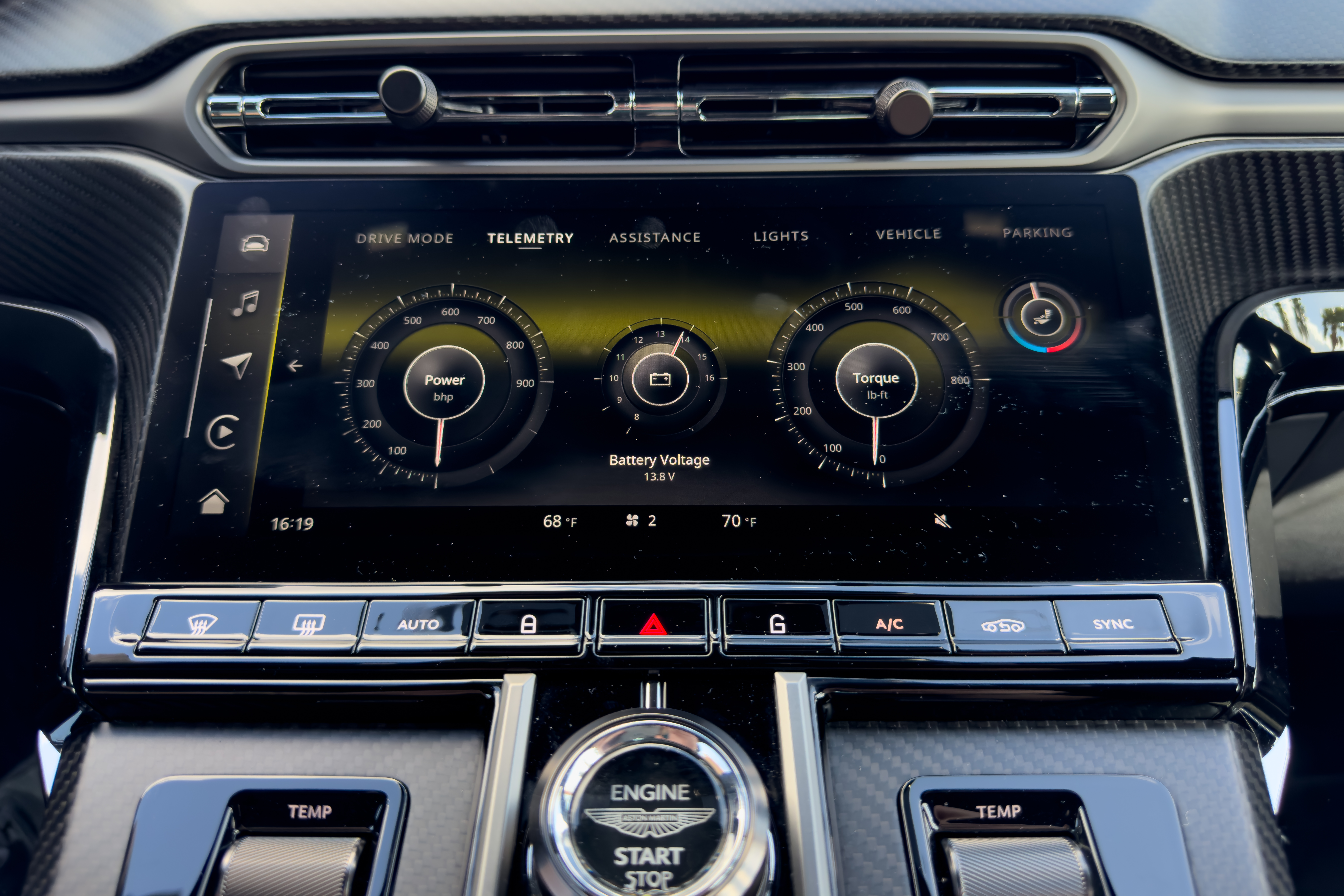 aston martin vantage roadster 2026 24 interior center stack display jpg